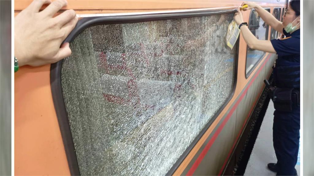 台鐵經楊梅-埔心「車廂玻璃爆裂」　疑異物在列車行駛中噴濺