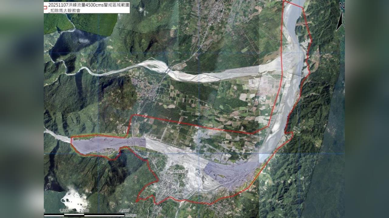 快新聞/豪雨警戒!馬太鞍溪恐再現新堰塞湖 林保署推估下游流量曝光