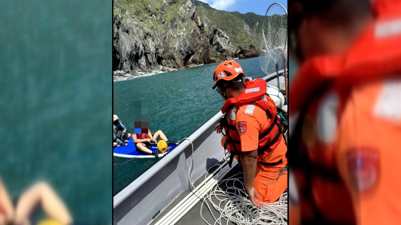 扭傷腳踝、體力不支！烏岩角驚傳7人受困　救難人員出動SUP救援