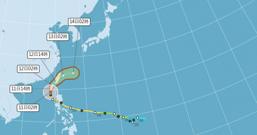 鳳凰颱風路徑南修！最快今晨發布陸警　6縣市暴風圈侵襲率達9成