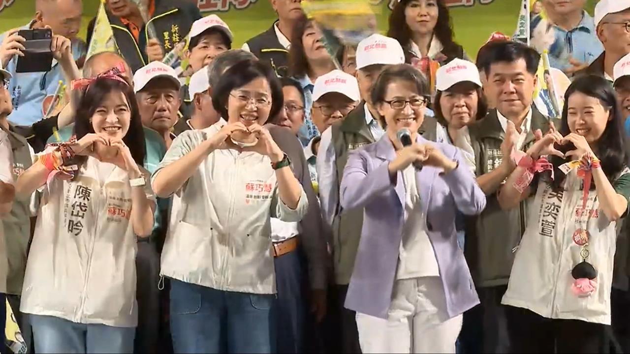 蘇巧慧"夜市人聲"湧人潮 AI女王蘇姿丰父親蘇春槐力挺