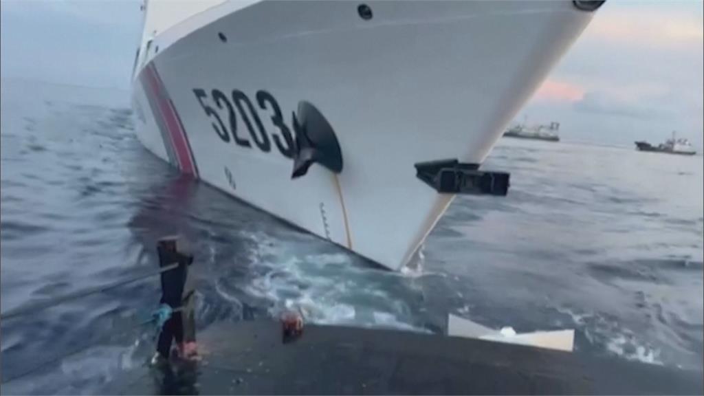 中國船艦撞擊菲國船 批對方"惡意碰瓷"