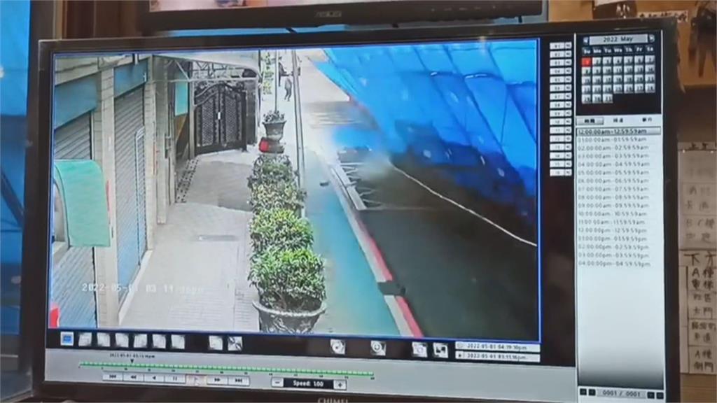 疑大風惹禍　北市工地鷹架倒塌　波及社區遮雨棚