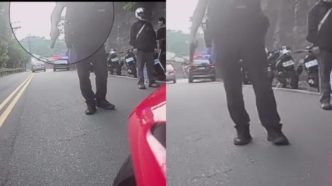 重機跑山遭「舉槍攔查」畫面曝光!被轟執法過當 台中警還原全過程:符合比例原則