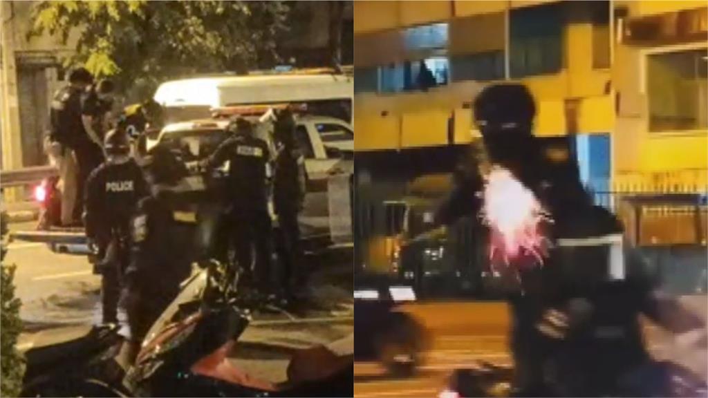 泰國反政府暴動！警開槍追捕抗議人士　「街頭上演全武行」宛如小型戰場