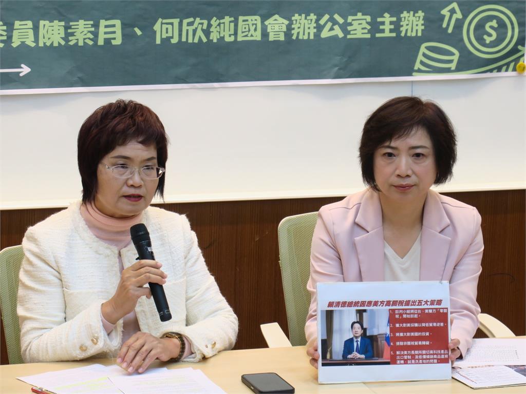 快新聞／因應美「關稅海嘯」衝擊　綠委提議「蔡英文、蕭美琴赴美談判」