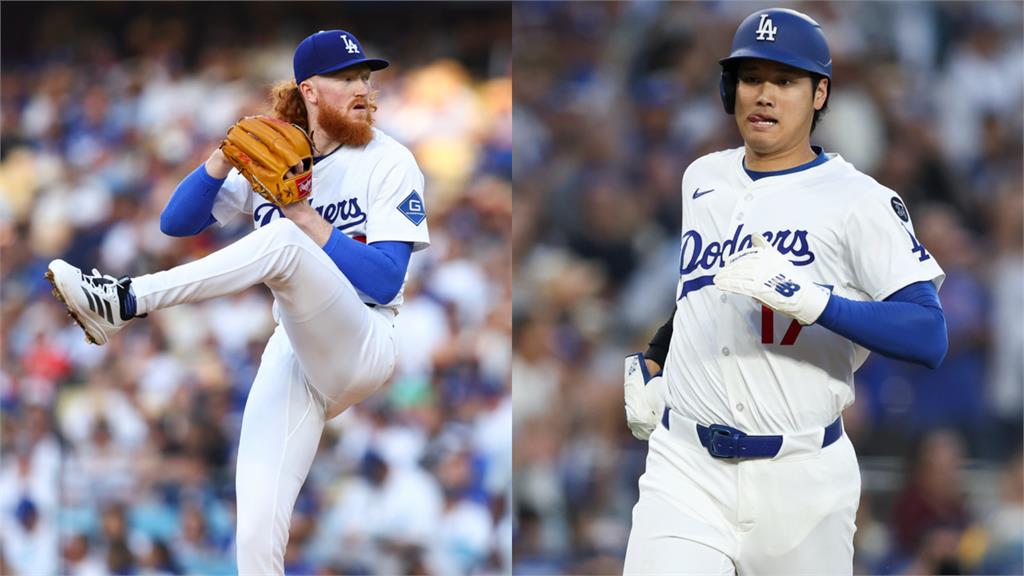 MLB(影)/「紅髮雷神」7局好投、大谷2度上壘 道奇橫掃白襪笑納4連勝