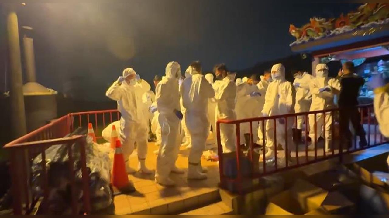 中市豬瘟案場再檢2陽性 應變中心協調砲兵連夜清潔