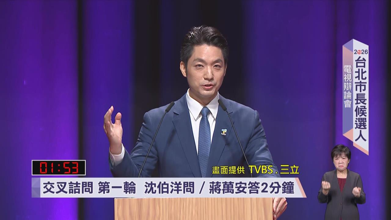 蔣萬安「經典問A答B」出現了！遭質疑亂砍樹氣炸　他這樣回沈伯洋