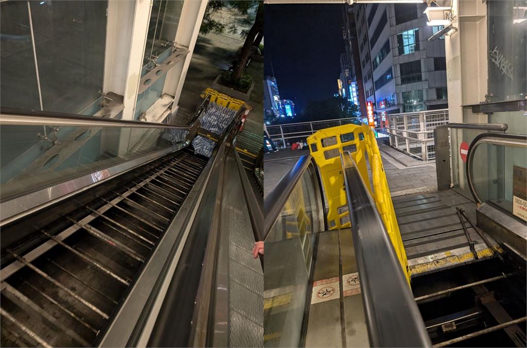 快新聞／陸橋電扶梯施工「封條只封一半」　洪健益批：蔣市府重大公安危機