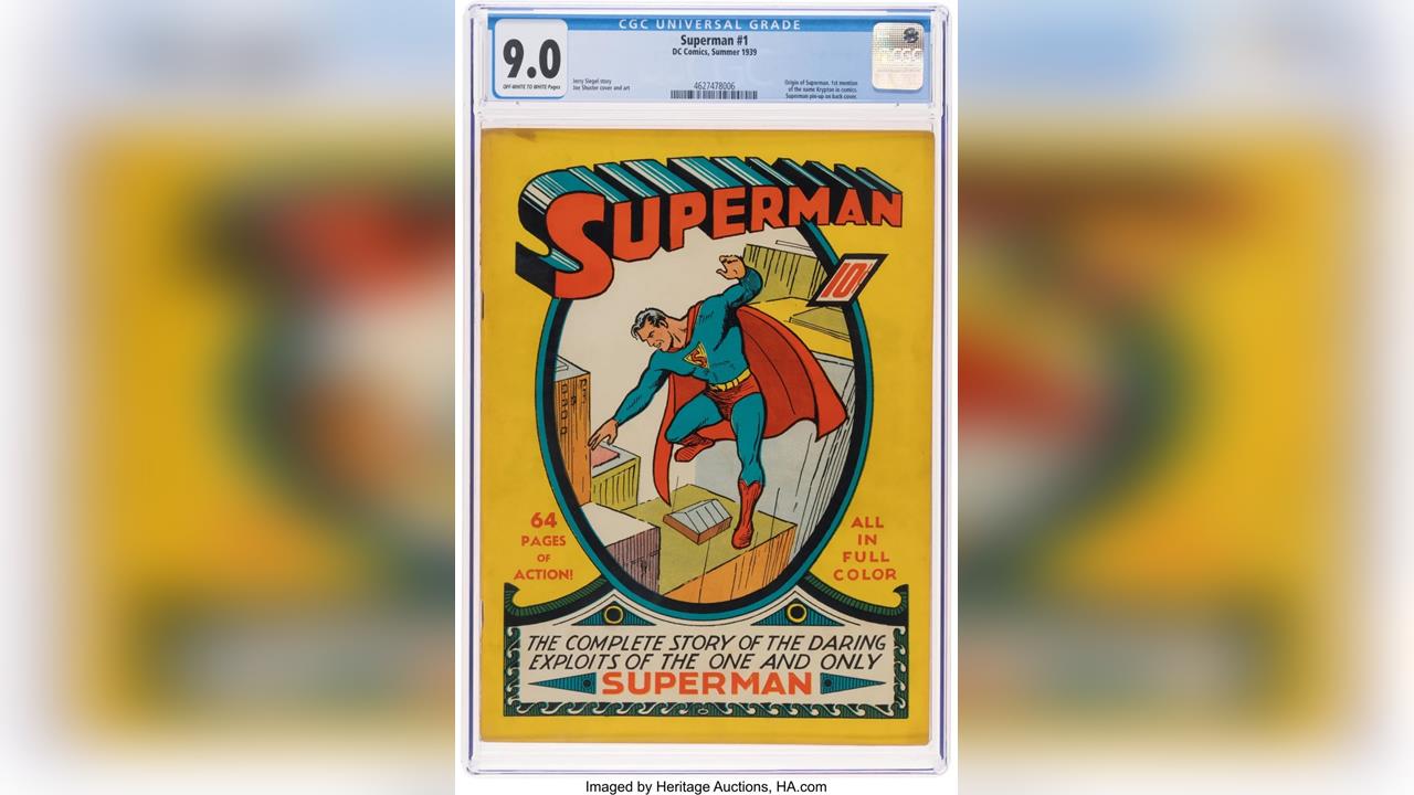 快新聞／東西收好！美《超人》漫畫第一版　拍出2.8億新天價