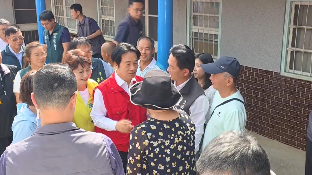丹娜絲風災損台南4萬戶住宅 賴清德:一直掛在心上
