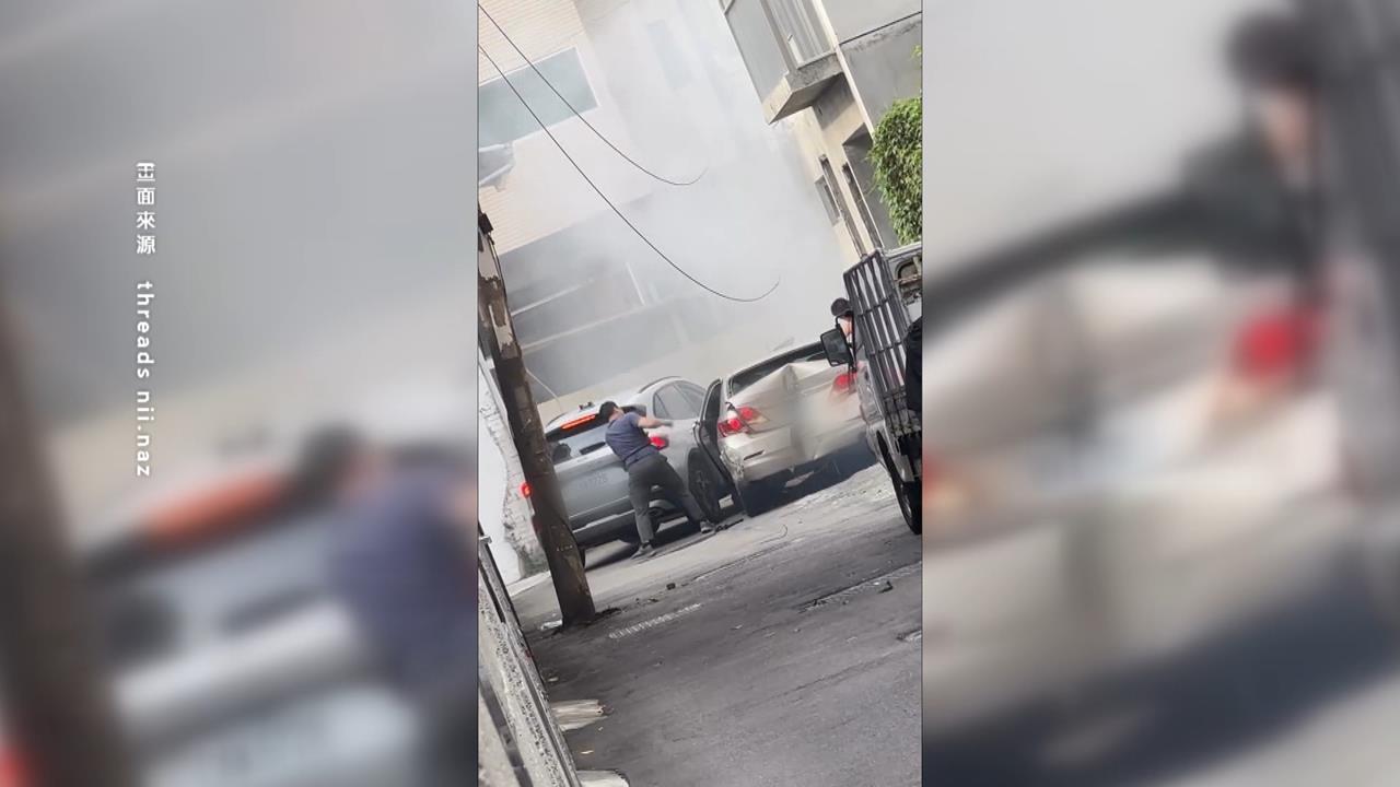 台中窄巷爆警匪追逐！　轎車藏毒+通緝犯　拒檢倒車逃