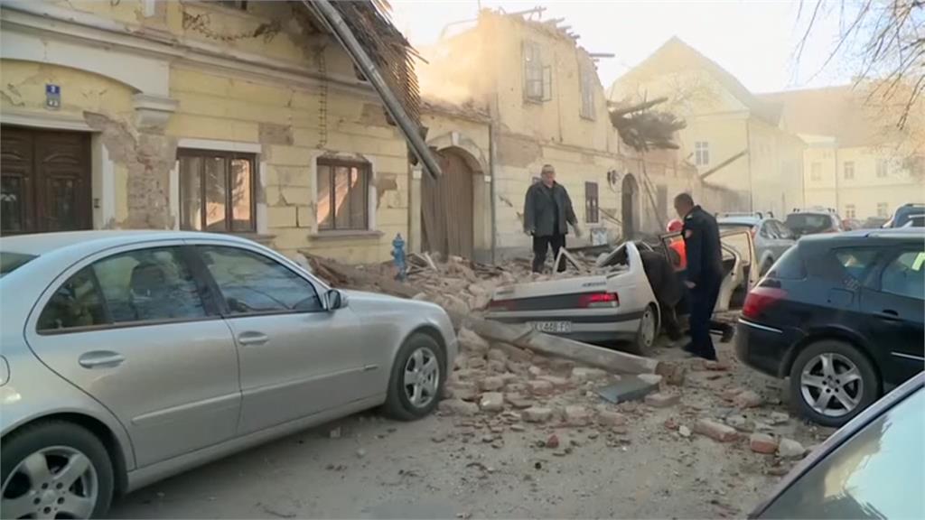 克羅埃西亞規模6.4強震 建築物倒塌.1死多傷