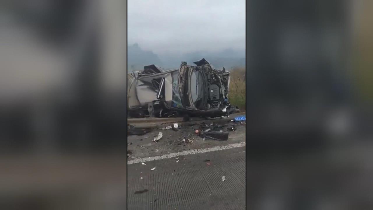 中國山西高速35車連環撞 官方稱僅3人傷 網批「鬼才相信」