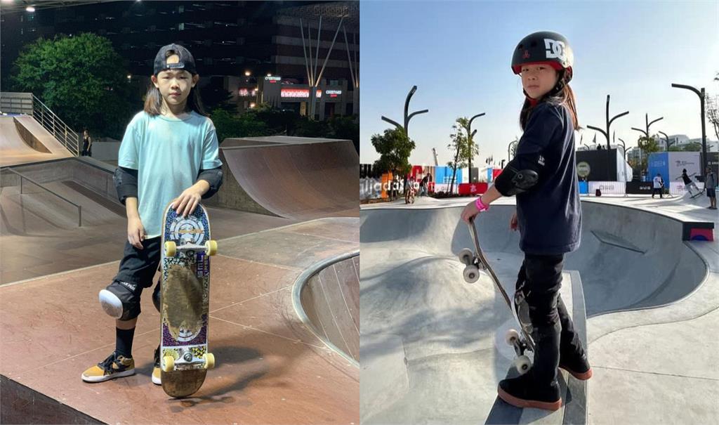 杭州亞運／10歲「台灣滑板神童」林柏羽首戰拚了！惜奪第9名止步資格賽