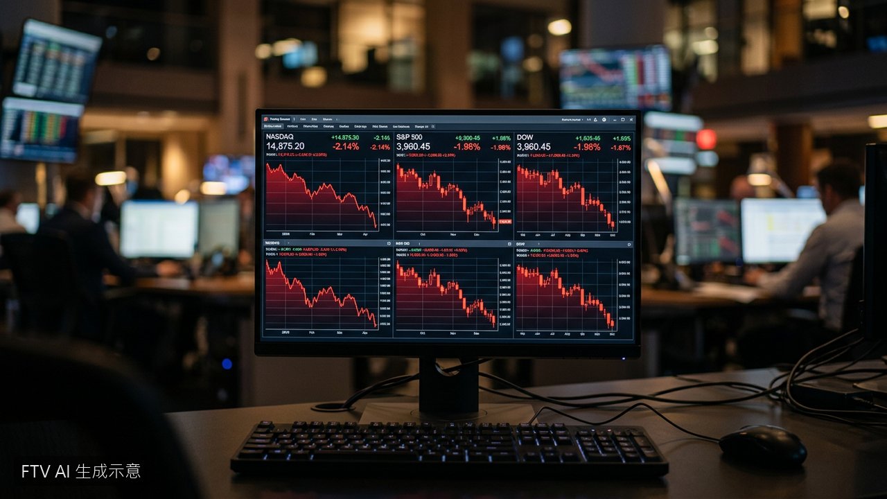 美股標普500收低！零售數據疲軟與中東局勢拖累