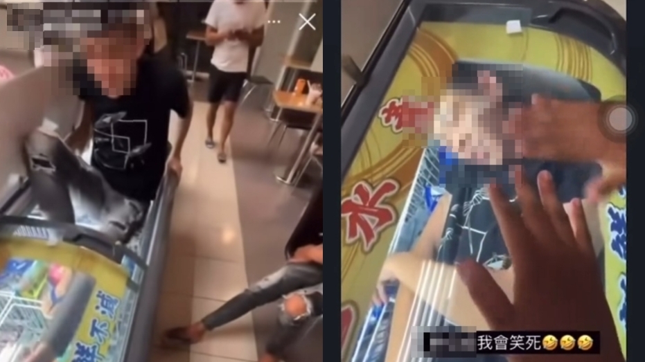 屁孩把超商當太平間「躺冰櫃錄影」慘了！業者報警喊告：商品全數下架