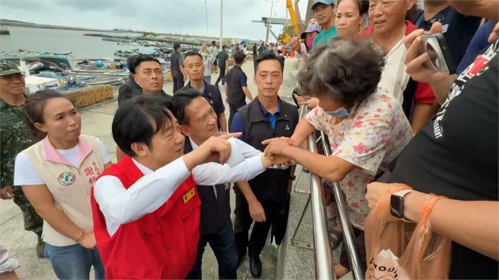 賴總統南下視察台南災情 受災戶大喊:救救蘆竹溝