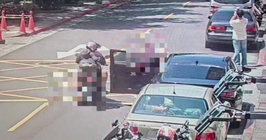 Uber開門撞機車信義街頭互毆　3小童目睹嚇壞