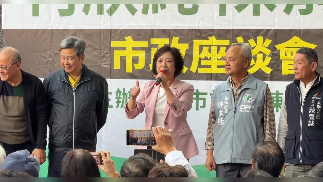 綠營何欣純廟口座談直搗藍營票倉　江、楊「姊弟之爭」拚提名