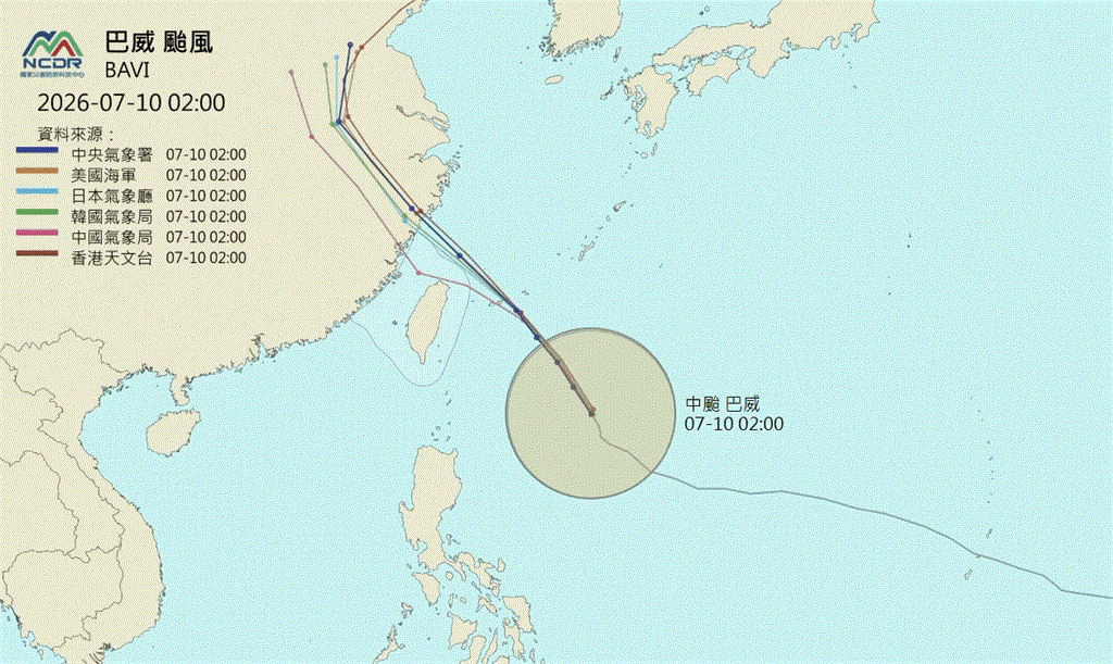 快新聞／巴威減為中颱「環流仍巨胖」！專家急喊別掉以輕心：暴風圈估今深夜觸陸