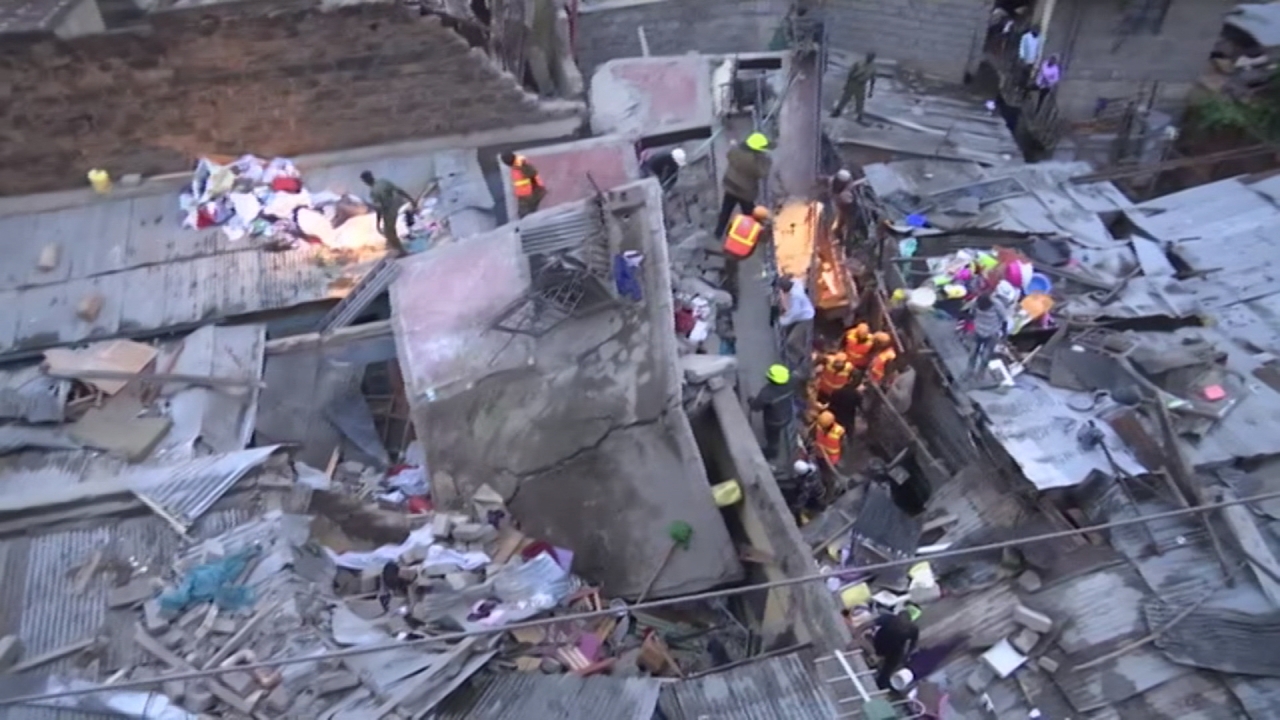 肯亞首都5層樓高建築突塌 至少2死3傷