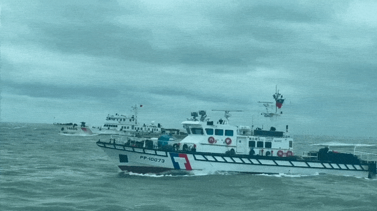 快新聞／大風大浪還擾台！海巡署2度偵獲中國海警侵金門限制水域