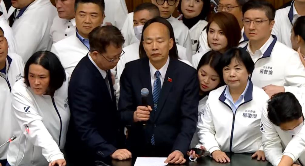快新聞／民進黨成功阻止《選罷法》惡修！　韓國瑜宣布散會