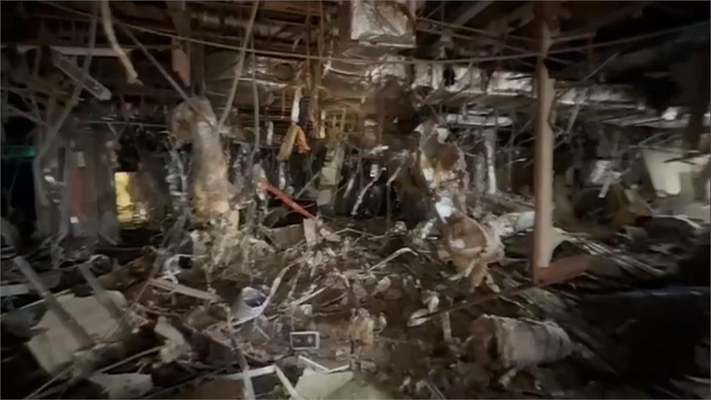 駭人！新光三越台中店氣爆　空拍鏡頭拍下有如廢墟慘況