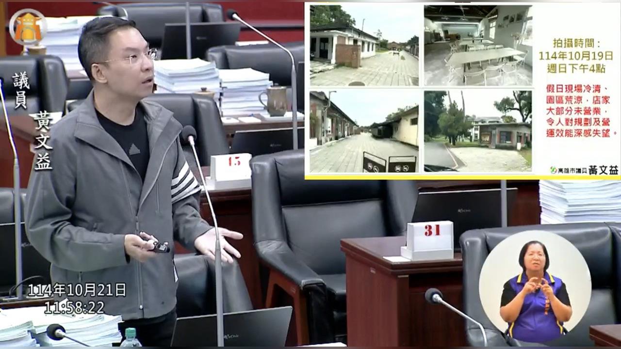 「東九道之驛」成效慘不忍睹 黃文益要求市府全面檢討