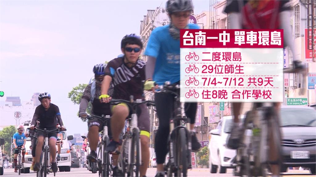 遇大雨也不放棄！29師生組「鐵騎隊」單車環島