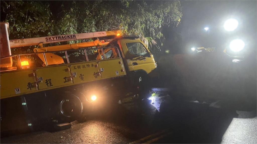 中橫大雨停電搶修 台電員工遭工程車夾山壁不治