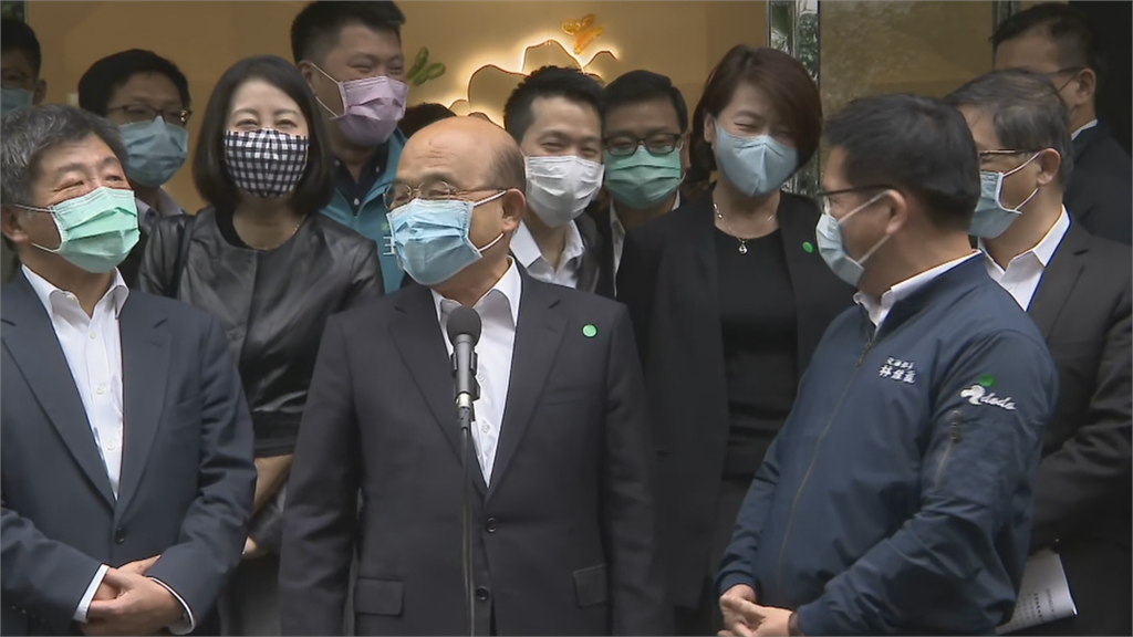 快新聞／許久不見柯文哲露臉 蘇貞昌：黃珊珊比他漂亮！