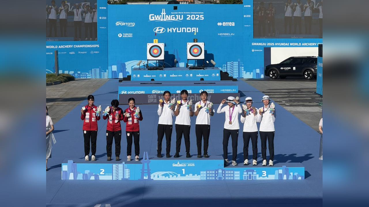 射箭/金牌來了!運動部成立世錦賽「首金進帳」 射箭女團獲頒總統賀電