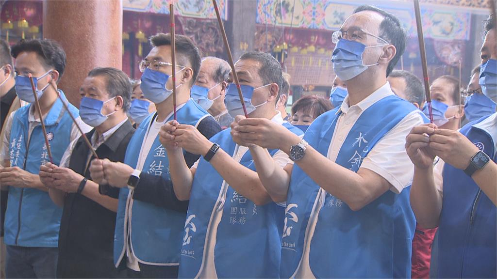 為林金結站台拉票 侯友宜與朱立倫選戰以來首度同框