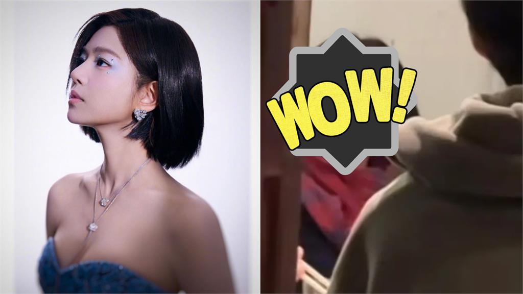 短髮阿姨「低頭嗑麵」抬頭竟是陳妍希！素顏真面目中粉嚇：好可怕