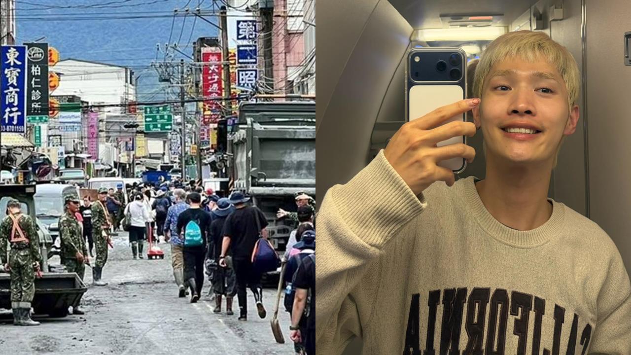 鍾明軒剛下飛機直衝花蓮！號召大家「一起當鏟子英雄」全網讚：心好美