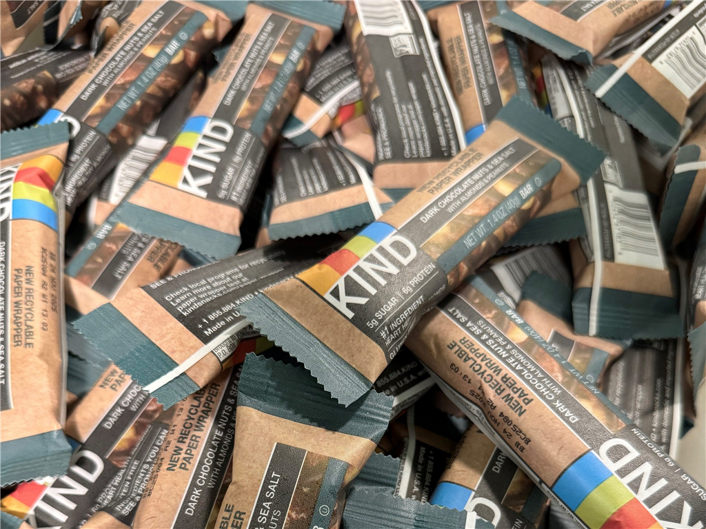 KIND能量棒啟用防潮防氧紙包裝！2030前實現全面可回收承諾