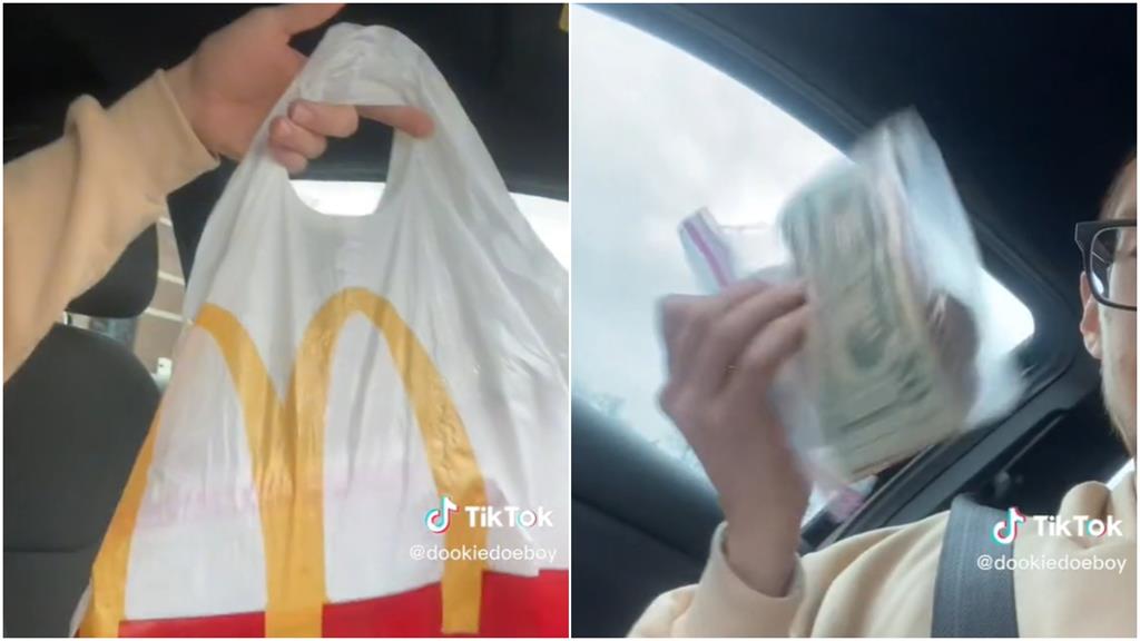 買麥當勞送「大量現金」？他打開袋子傻眼喊1句　店員全哭了