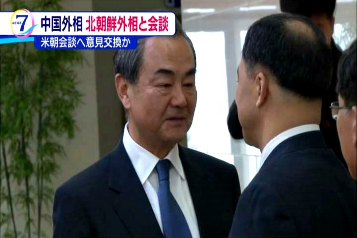 中國外交部長訪北朝鮮 交換川金會意見