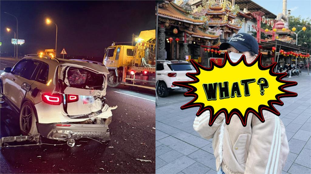 千千「國道出嚴重車禍」首露臉!被目擊「戴護頸現蹤廟宇」近況曝:很幸運