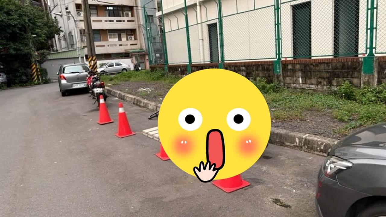 天母「佔位哥」奇招百出？遭制裁後竟搬「水泥塊、鎖鏈」卡車位！
