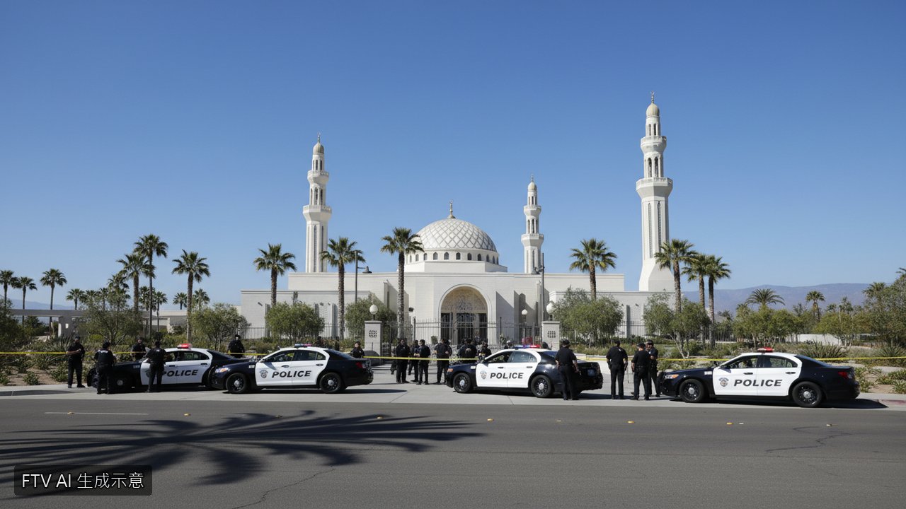 美國聖地牙哥清真寺驚傳槍擊案!警方大舉出動封鎖現場