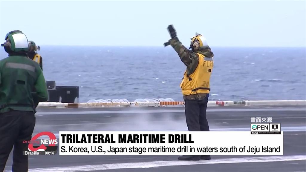 美日韓聯合軍演登場為期三天　首度開放媒體登上羅斯福號採訪