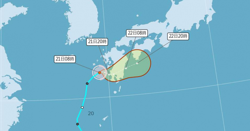輕颱「玲玲」最快今晚登陸九州! 台灣2地週末有雨