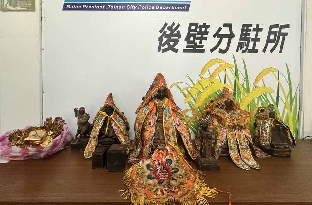 宮廟5神尊不翼而飛　警電眼逮50歲竊嫌辯想收藏欣賞