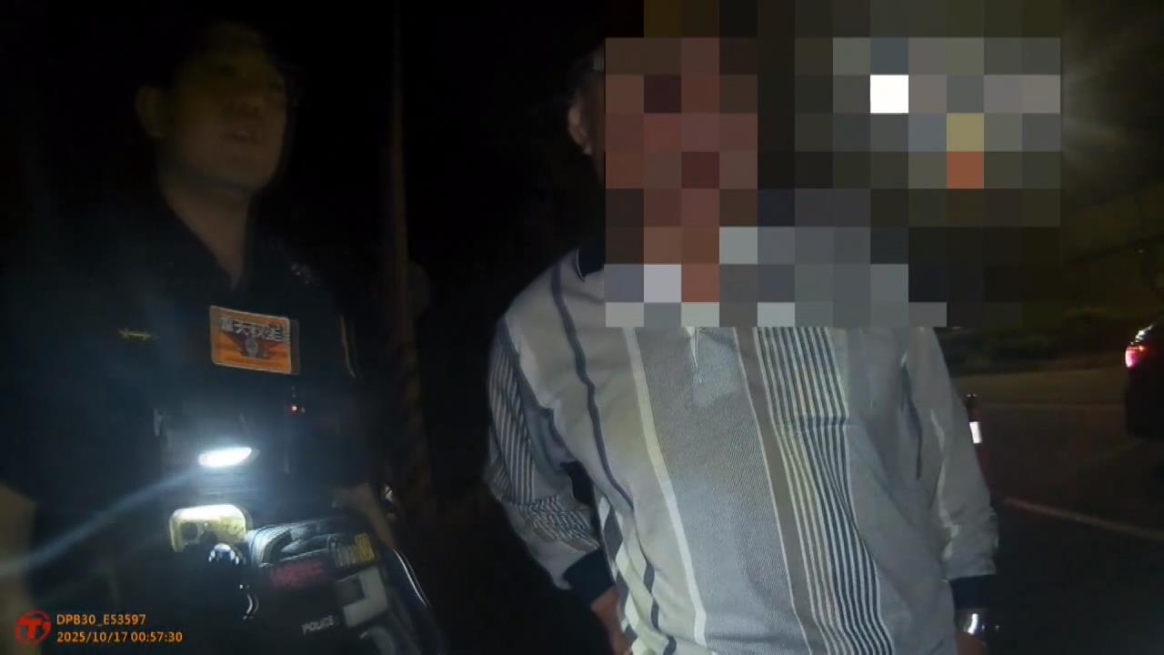 酒測1.08喝到茫　騎士騎一公里停車受檢攻擊警