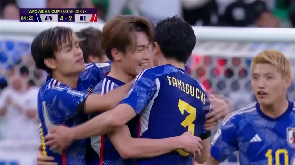 亞洲盃足球賽Ｄ組預賽　日本一度意外落後越南最終仍４：２奪首勝