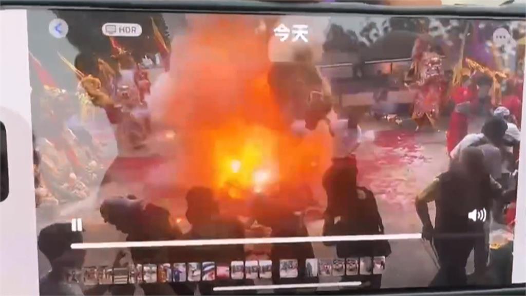 屏東福德宮炮竹炸傷轎班　8人燒燙傷「2人二度燒傷」